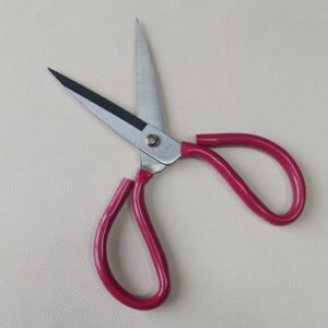 High quality very sharp scissors for leather, purple, 26cm