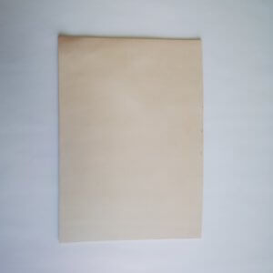 Vegetable tanned leather - A4, without color, 3,0-3,5mm
