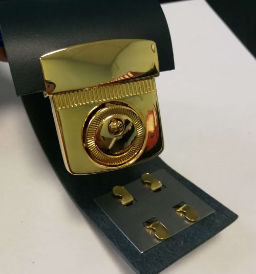 Lock for bag - Italy, gold color - Image 2