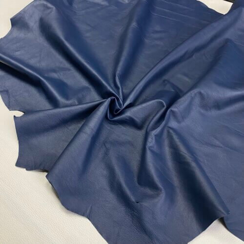 Haberdashery/clothes leather – dark blue, soft, natural surface, 103dm2, 0,7mm - Image 4