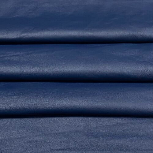 Haberdashery/clothes leather – dark blue, soft, natural surface, 103dm2, 0,7mm - Image 3