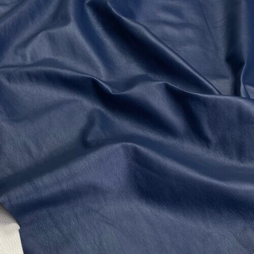 Haberdashery/clothes leather – dark blue, soft, natural surface, 103dm2, 0,7mm - Image 2