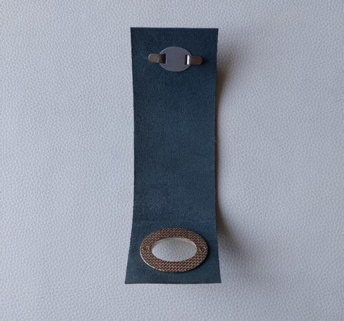 Užsegimas - Italija, apvalus, šviesaus aukso spalvos (light gold) - Image 4