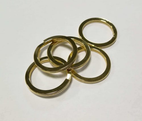 Žiedeliai raktams - Italija, 31mm, auksiniai - Image 3