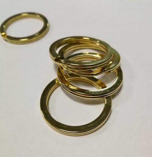Žiedeliai raktams - Italija, 31mm, auksiniai - Image 4