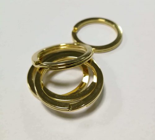 Žiedeliai raktams - Italija, 31mm, auksiniai - Image 2
