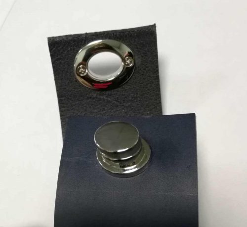 Užsegimas "Tuk" - Italija, 29mm, ovalus, nikelio spalva - Image 4