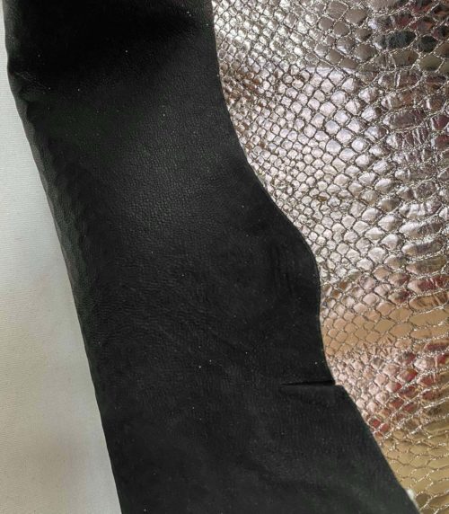 Galanterinė oda - metalik, blizgi, dekoruota, 0,8mm, 52x50 - Image 3