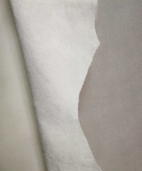 Galanterinė oda - pilka, raštuota, minkšta, 1mm, 208x75 - Image 3