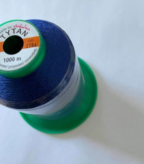 Thread “TYTAN 40” – blue, Col. 2784, 1000m - Image 2