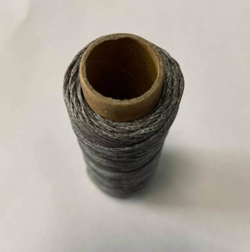 Waxed thread – dark gray, 1mm - Image 2