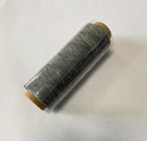 Waxed thread – dark gray, 1mm - Image 3