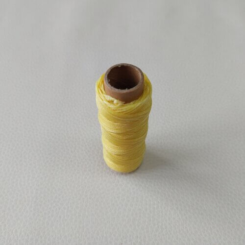 Waxed thread – yellow, 1mm - Image 2
