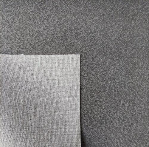 Artificial leather  – Black, Medium texture, 1,0mm - Image 3