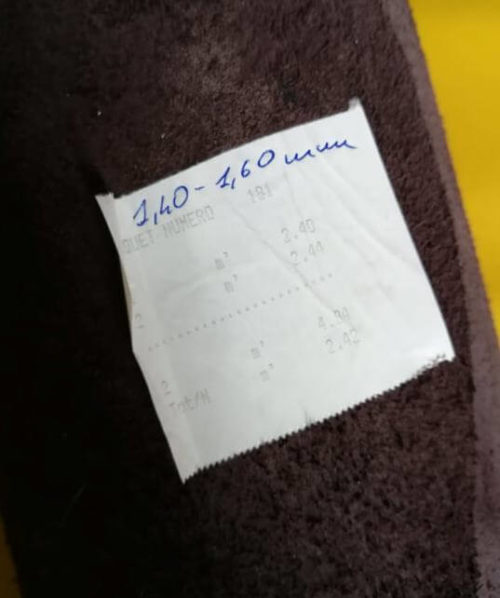 DIDMENA - galanterinė oda: baklažano spalva (violetinė ruda), 2vnt: 484dm2, 1,5mm - Image 4