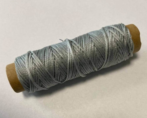 Waxed thread – gray, 1mm - Image 4