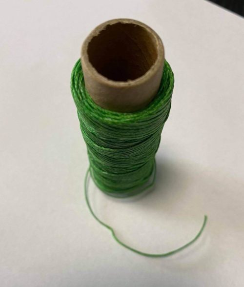 Waxed thread – gray, 1mm - Image 3