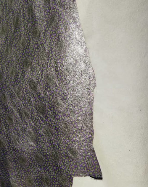 Galanterinė oda - metalik, violetinė marga, 0,6mm, 62x77 - Image 4
