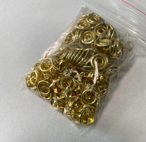 Vaikiškos spaudės, 9,5mm, 60 vnt, auksinės - Image 4