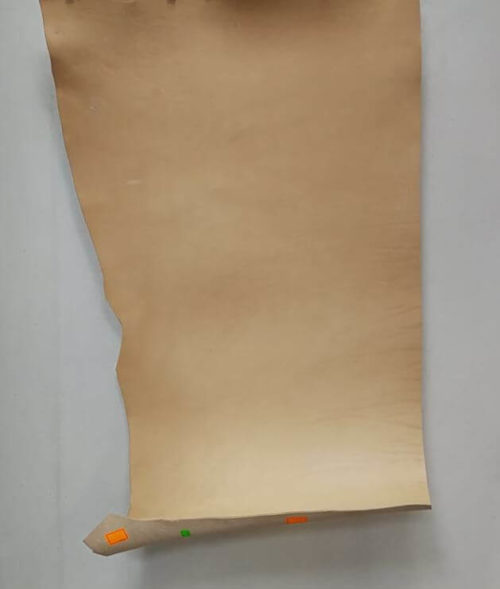 Vegetable tanned leather - not colored, soft, 1,8-2,0mm, 100x70 - Image 2