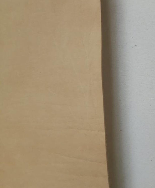 Vegetable tanned leather - not colored, soft, 1,8-2,0mm, 100x70 - Image 4