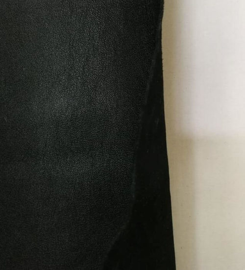 Galanterinė oda - juoda, faktūrinė, "Metyz", 1,1mm, 100x60 - Image 2