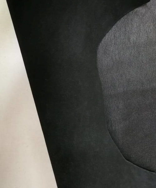 Galanterinė oda - juoda, faktūrinė, "Metyz", 1,1mm, 100x60 - Image 3