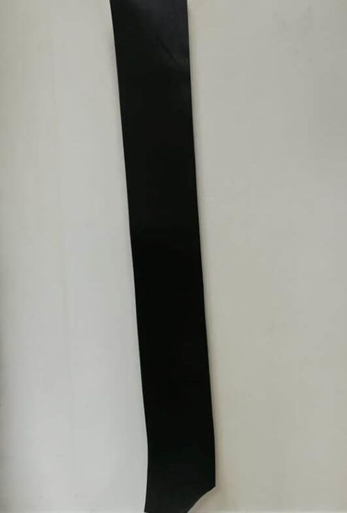 Leather for belt - vegetable tanned, soft , black, 3,2-3,4mm, 133x20 - Image 4