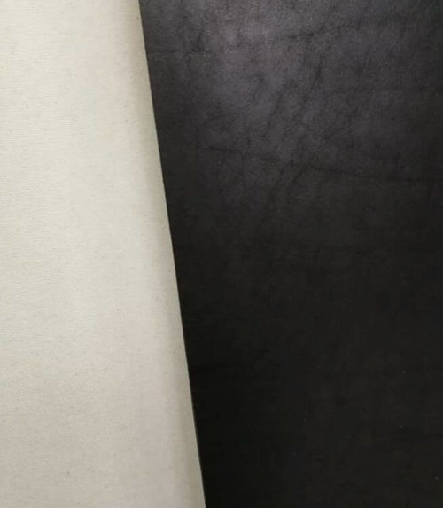 Leather for belt - vegetable tanned, soft , black, 3,2-3,4mm, 133x20 - Image 3