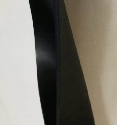 Leather for belt - vegetable tanned, soft , black, 3,2-3,4mm, 133x20 - Image 2