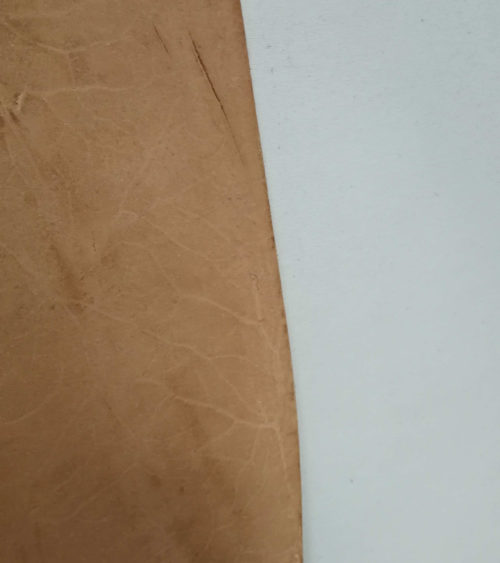 Leather for sole - vegetable tanned, not colored,4mm, 55x50cm - Image 2