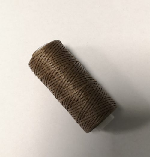 Vaškiniai siūlai - rudi, 0,8mm, 50m - Image 3