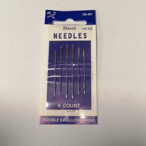 6pcs Leather Needles Set For Hand Sewing, Round Pointed Needles
