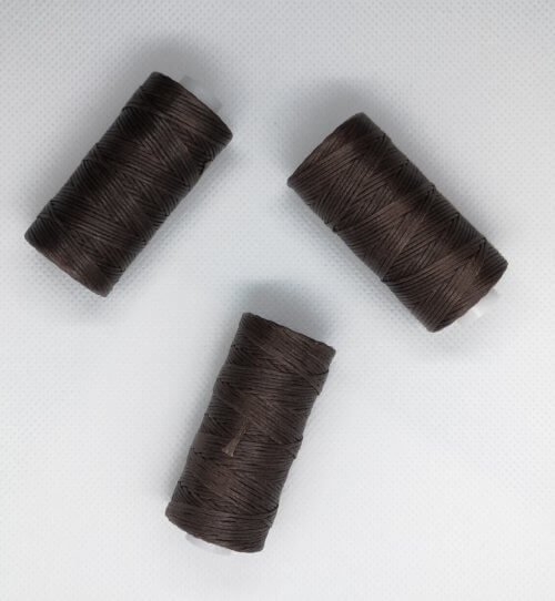 Wax yarn - d. brown, 0,8mm, 50m - Image 4