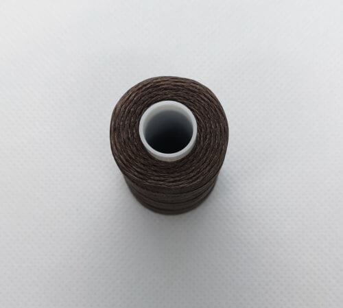 Wax yarn - d. brown, 0,8mm, 50m - Image 2