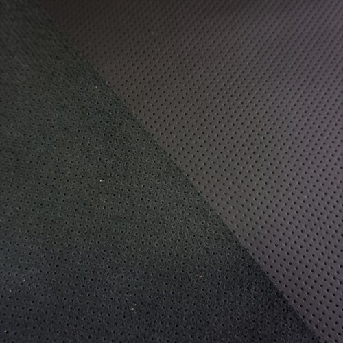 Automobilinė oda - juoda, minkšta, perforuota MK-10, 1,2mm - Image 3
