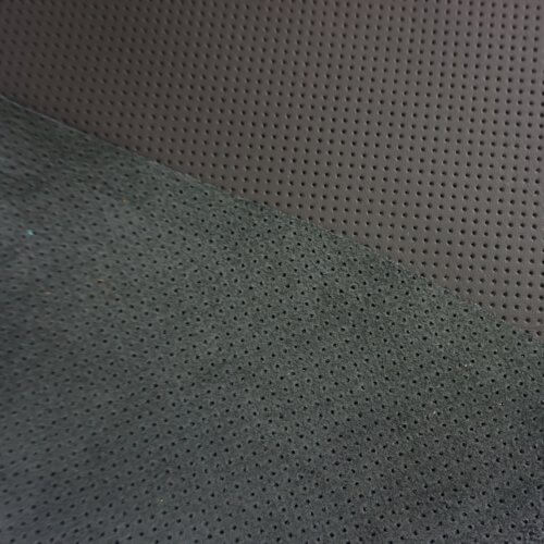 Automobilinė oda - juoda, perforuota MK-3, 1,2-1,4mm, 110x90 - Image 3