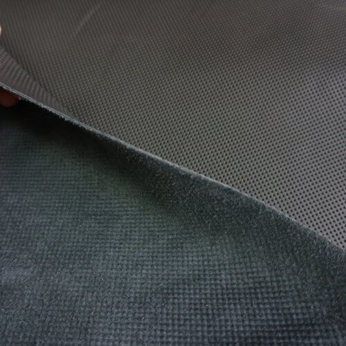 Automobilinė oda - juoda, dalinio perforo, 1,2-1,4mm, 105x90 - Image 4