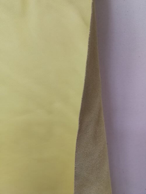 Galanterinė oda - šv.gelsva, 1mm, 170x70 - Image 3