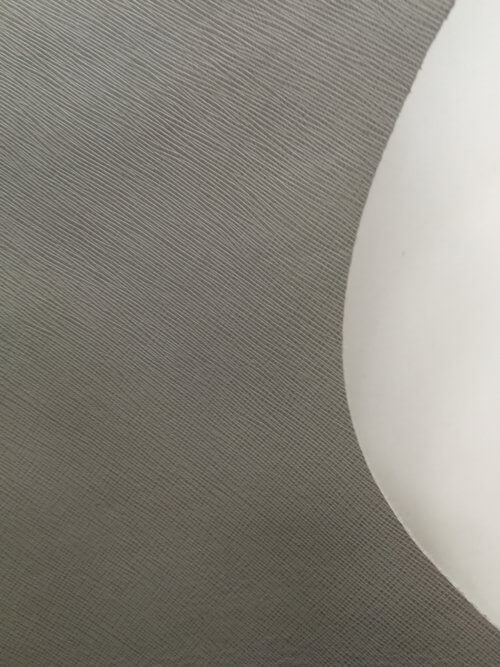 Galanterinė oda - pilka, faktūrinė, minkšta, 1,1mm, 170x70 - Image 3