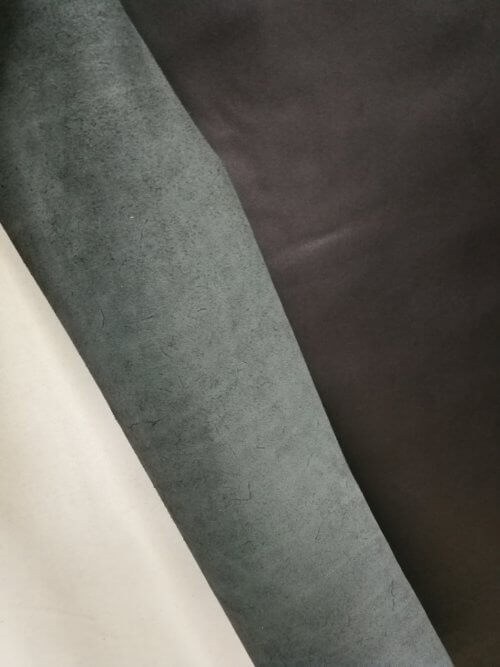 Galanterinė oda - juoda, Nappa, minkšta, 1,2mm, 110x85 - Image 2