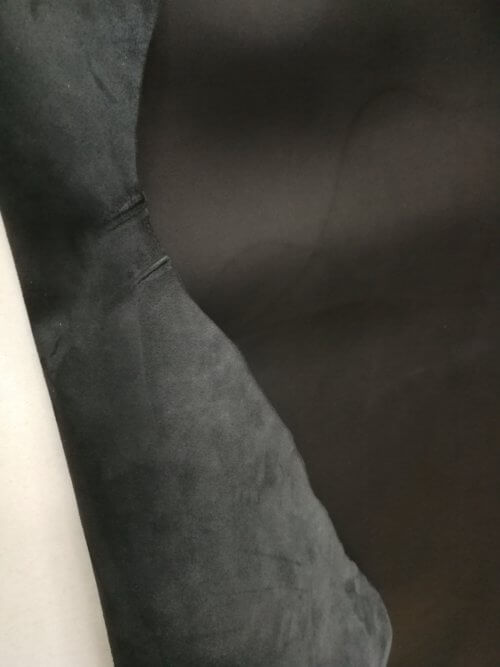 Galanterinė oda - juoda, Nappa, matinė, minkšta, 1,2mm, 135x85 - Image 4