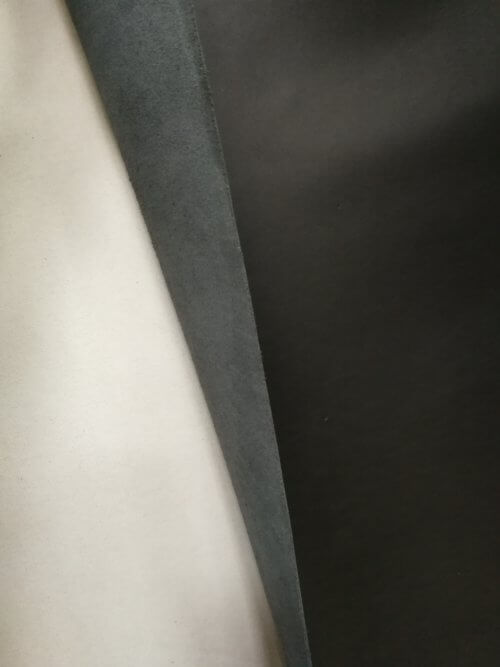 Galanterinė oda - juoda, Nappa, matinė, standi, 1,5mm, 130x90 - Image 2