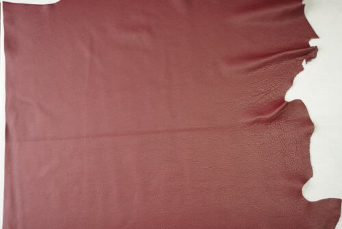Galanterinė oda - bordo, faktūrinė, minkšta, 2,6-2,8mm, 110x96 - Image 2