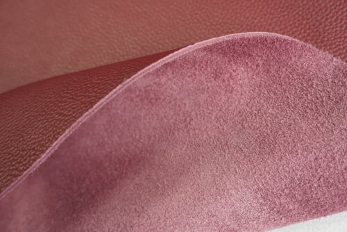 Galanterinė oda - bordo, faktūrinė, minkšta, 2,6-2,8mm, 110x96 - Image 4