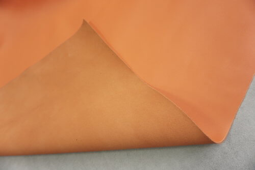 Galanterinė oda - oranžinė, minkšta, 1,6mm, 100x90 - Image 3