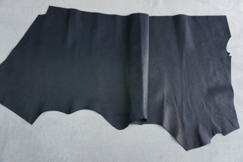 Galanterinė oda - mėlyna, minkšta, 1,1mm, 120x50 - Image 2