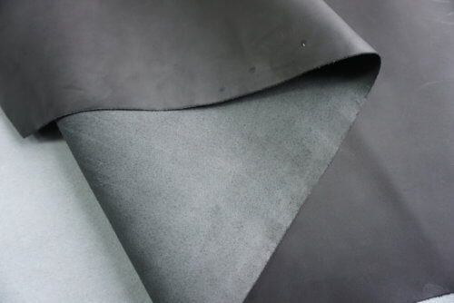 Galanterinė oda - pilka, vidut. kietumo, trinama, 1mm, 110x86 - Image 3