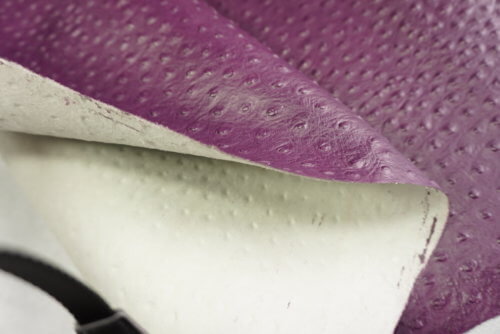 Galanterinė oda -  stručio imitacija, violetinė, vidut. kietumo, 1,4-1,5mm, 112x79 - Image 3