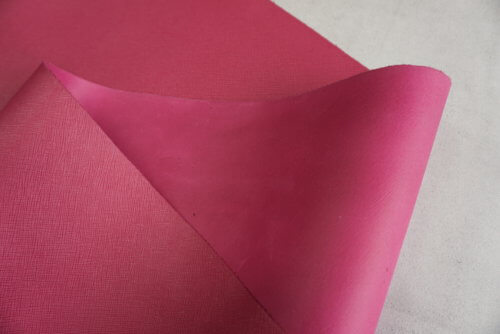 Galanterinė oda - "Bellagio", rožinė, fakt., kieta, 1,3mm, 150x75 - Image 3